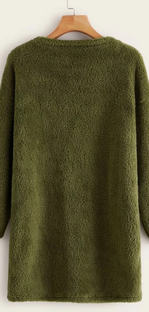 Solid V-neck Sweater - Picture 4 of 7